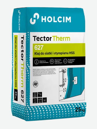 Klej do siatki i styropianu Holcim TectorTherm 627 HSS szary 25kg
