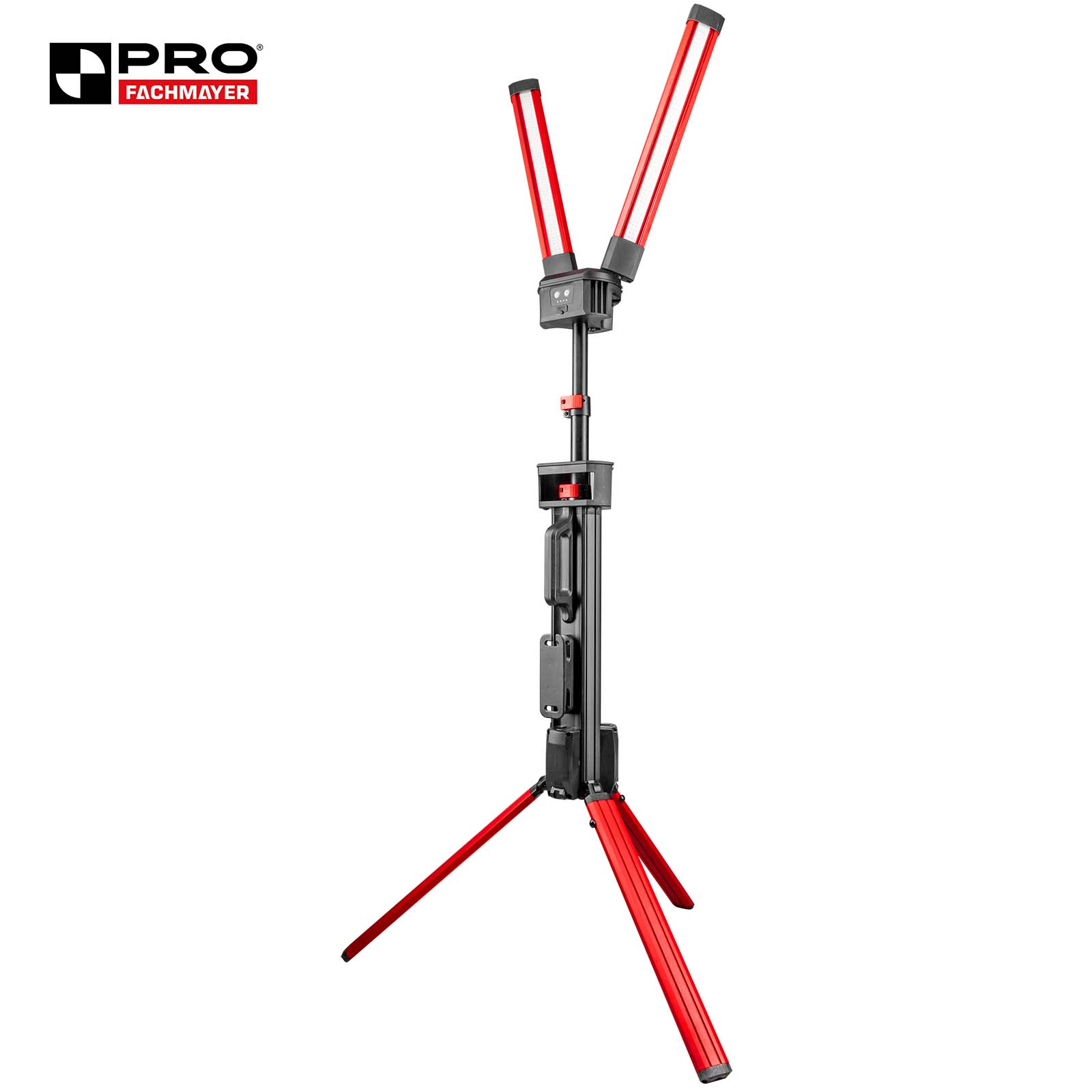 Reflektor LED 2x50W Stojący Składany na Akumulator LI-ION 10000LM 65-220cm