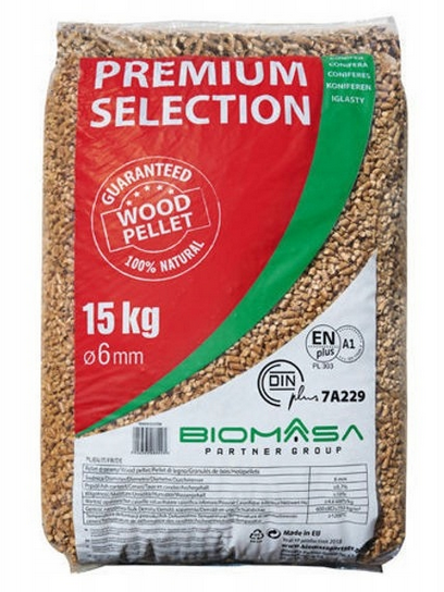 PELLET OPAŁOWY 6MM PREMIUM 15 KG