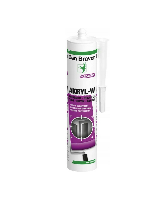 Den Braven Akryl-W uszczelniacz akryl biały 280 ml