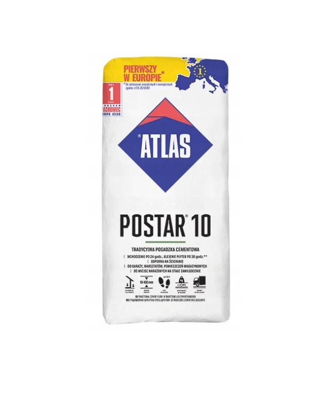 ATLAS POSTAR 10 25KG POSADZKA CEMENTOWA