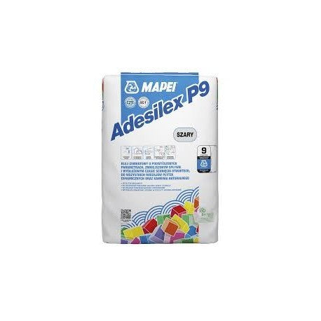 MAPEI KLEJ WYSOKOELASTYCZNY ADESILEX P9 SZARY 25KG
