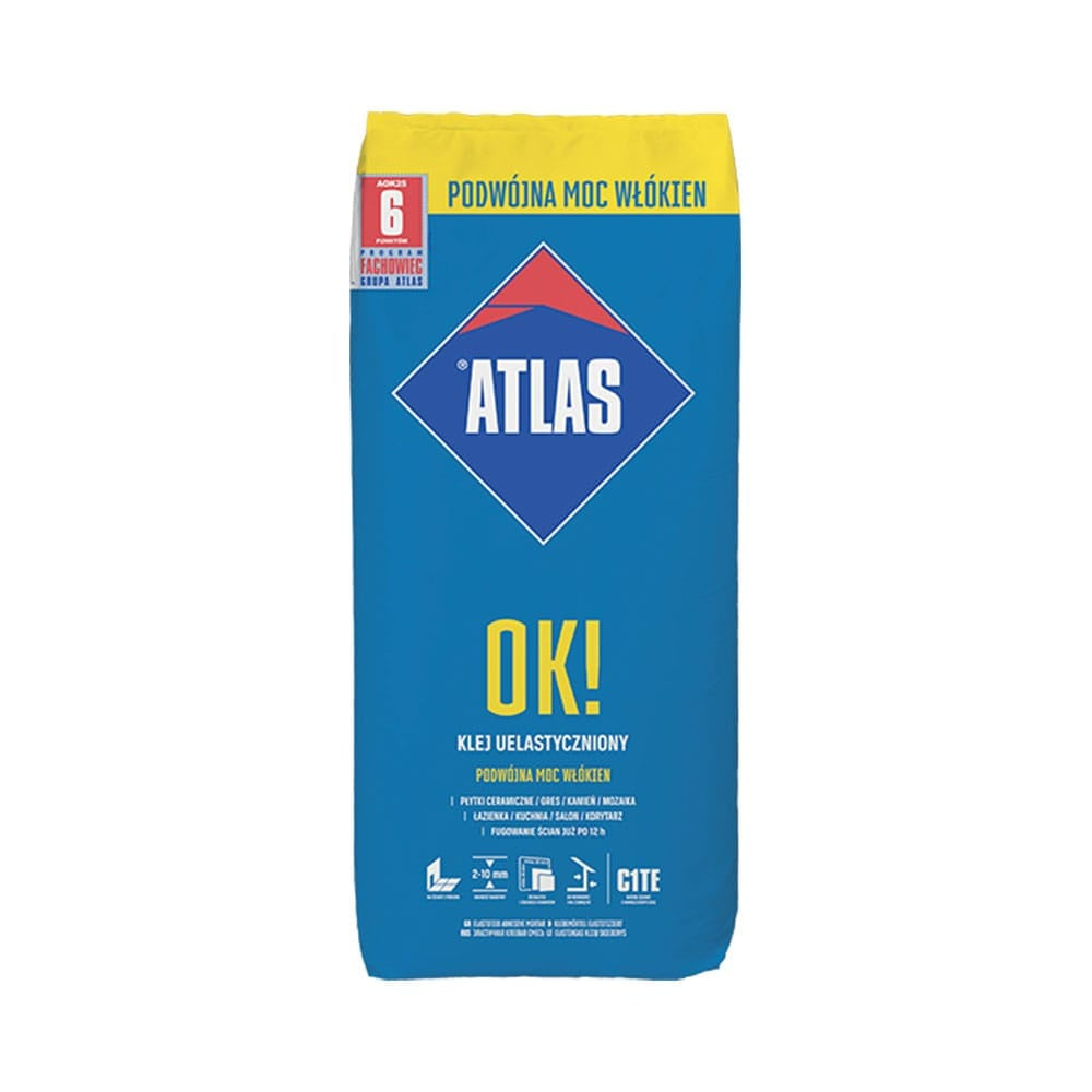 Zaprawa klejowa uelastyczniona OK 25 kg Atlas