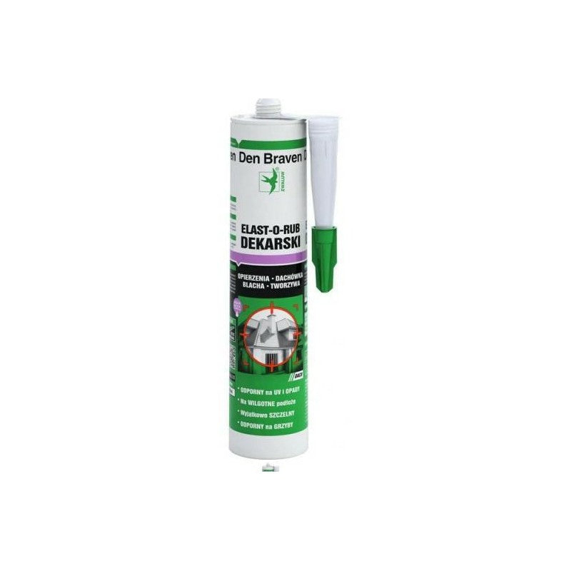 Den Braven silikon dekarski brąz 280 ml elast-o-rub